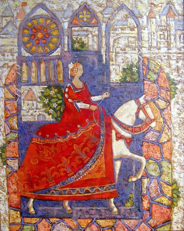 Белая роза. Триптих. Левая часть