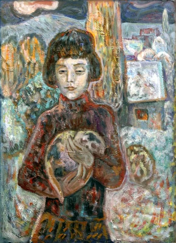 Лада с кутенком